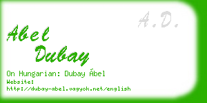 abel dubay business card